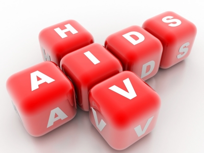 Red HIV/AIDS blocks