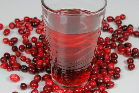 A Glass Of Cranberry Juice