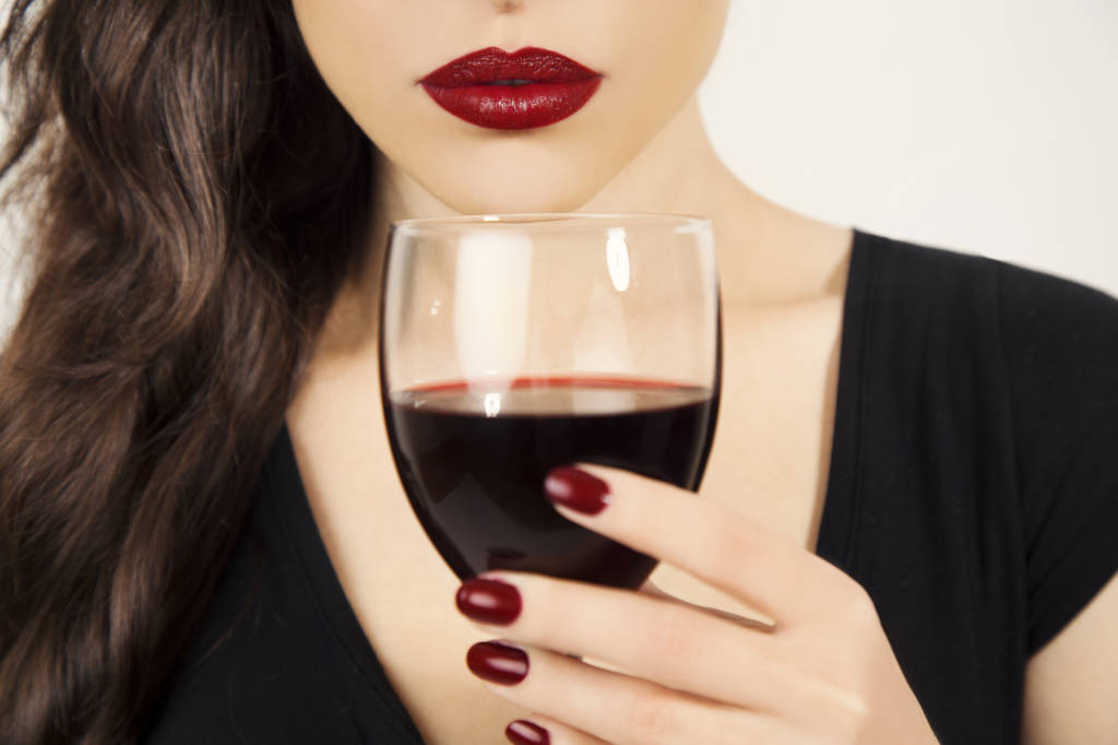 woman drinking wine, woman drinking, woman red lips