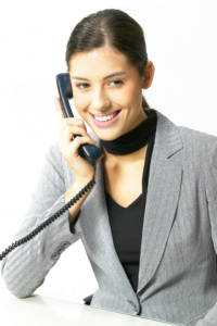 woman working the hotline