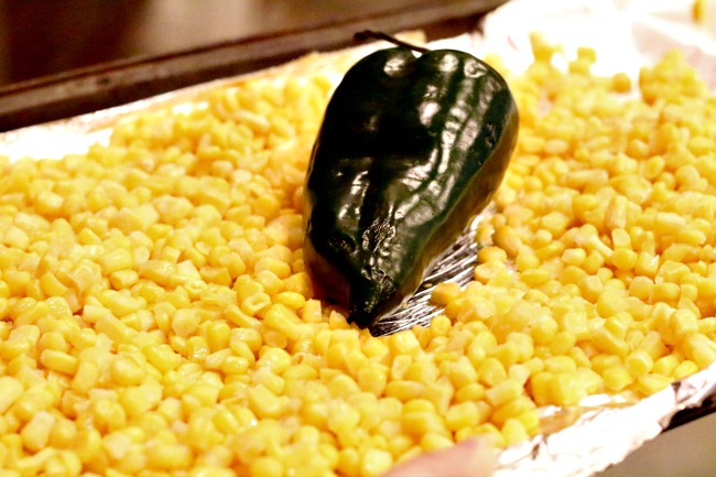 corn and poblano