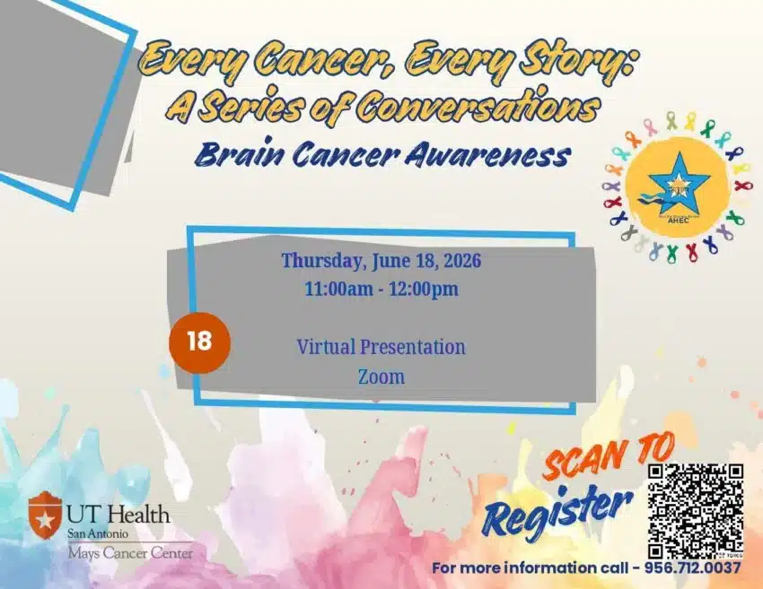 Seminario web: ¿Cómo podría el cáncer cerebral afectar a tu familia en el sur de Texas?