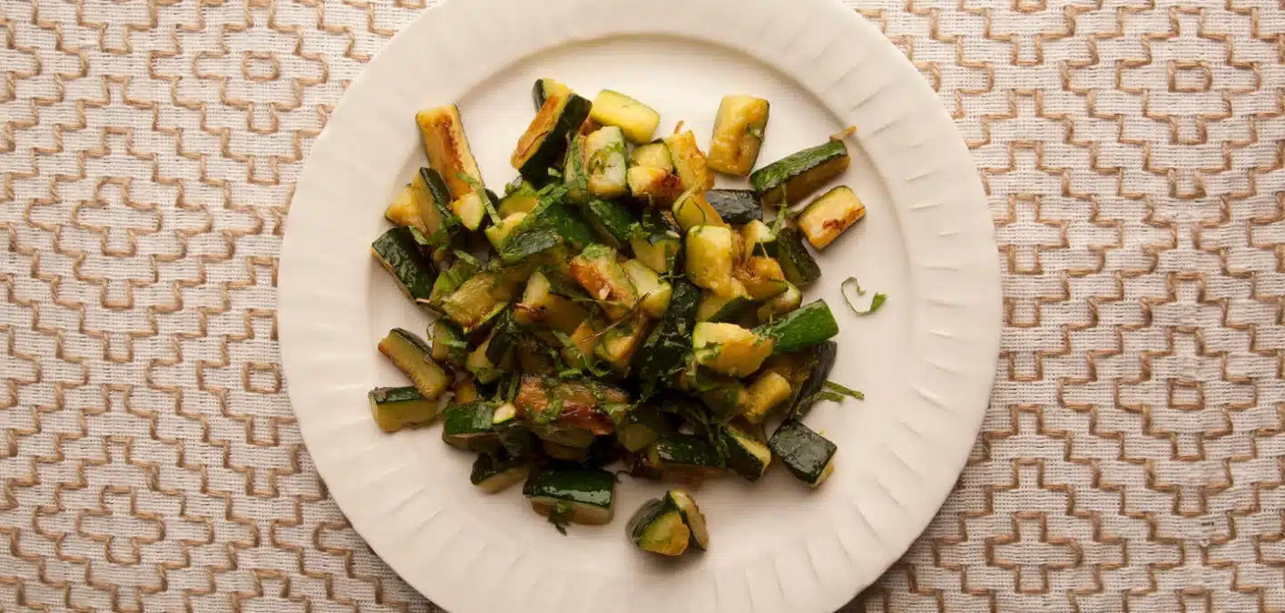 Receta saludable: calabacín con menta
